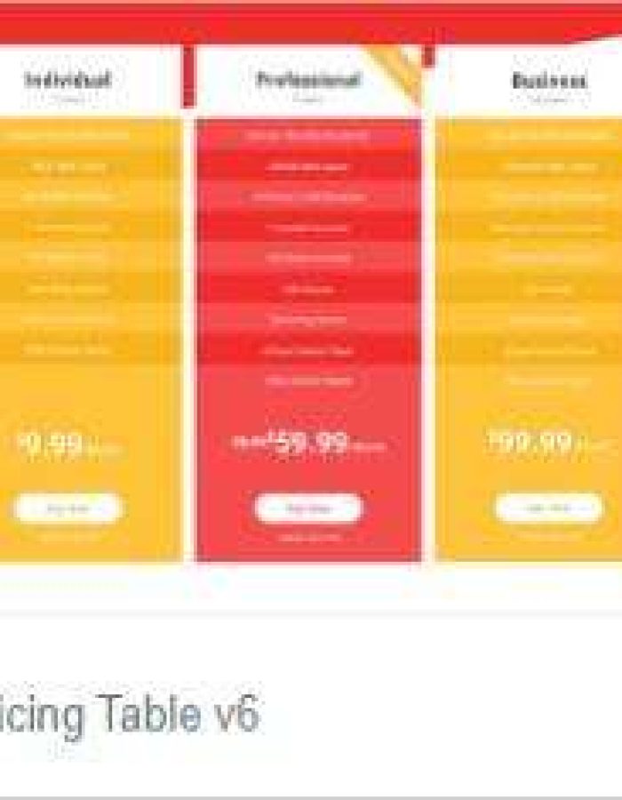 Pricing Table